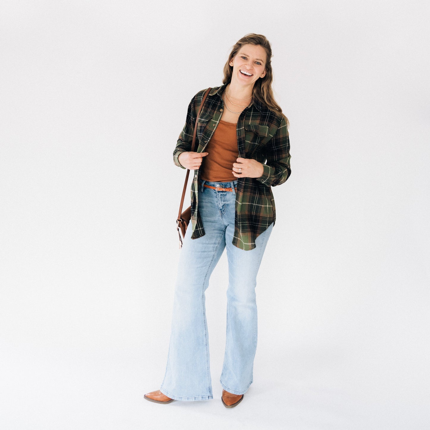 Lightweight Green Flannel - Adult