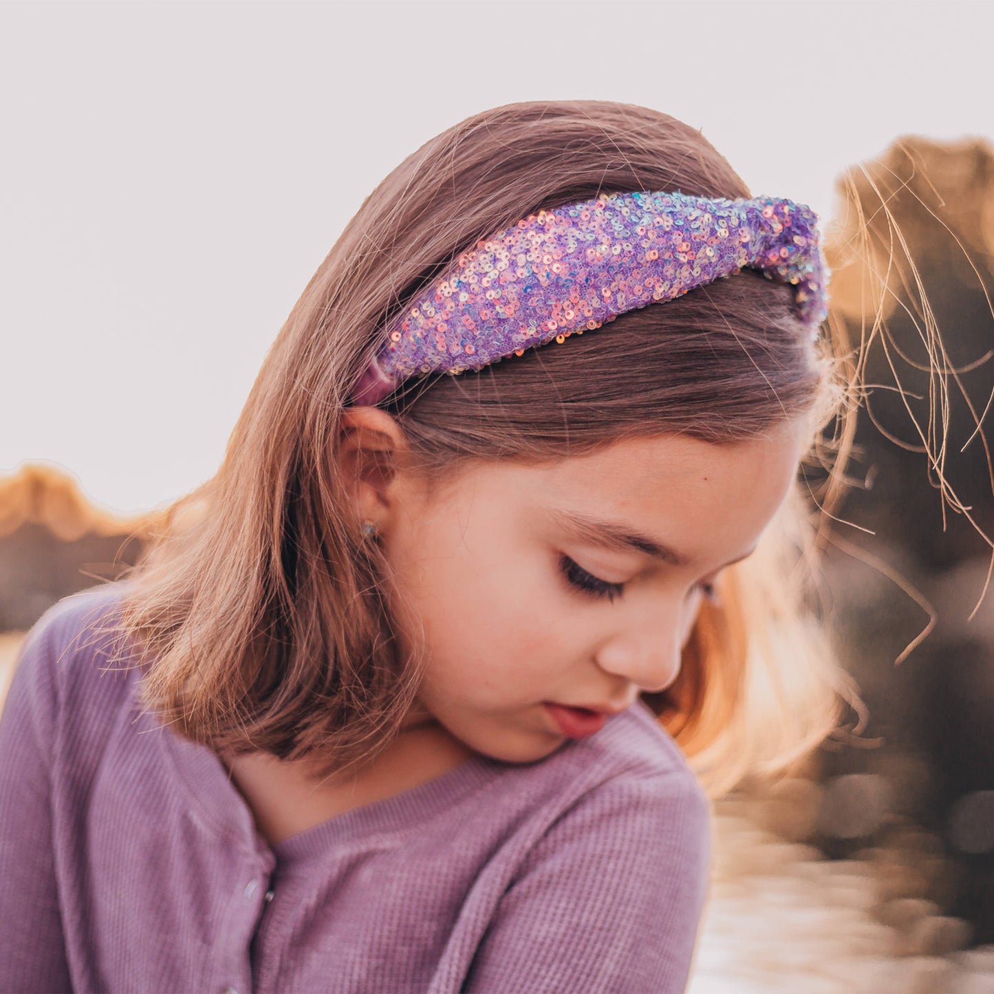 Sequin Knot Headbands - multiple colors