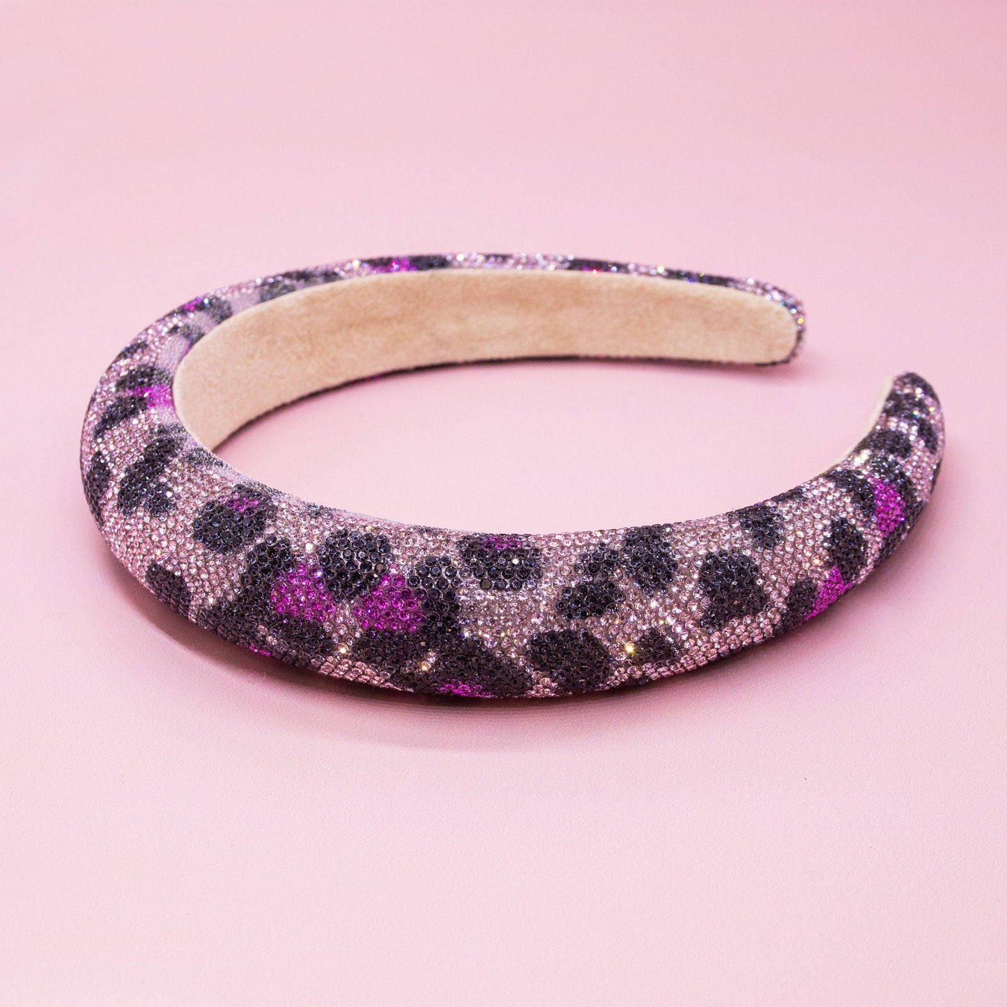 Rhinestone Headband - Kids Leopard Animal Print