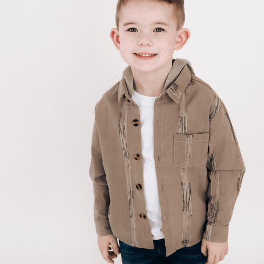 Hooded Embroidered Shirts- Child