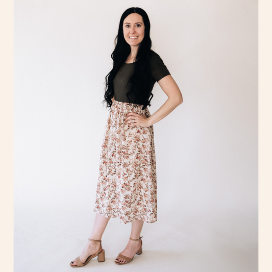 Olive Green Floral - Women
