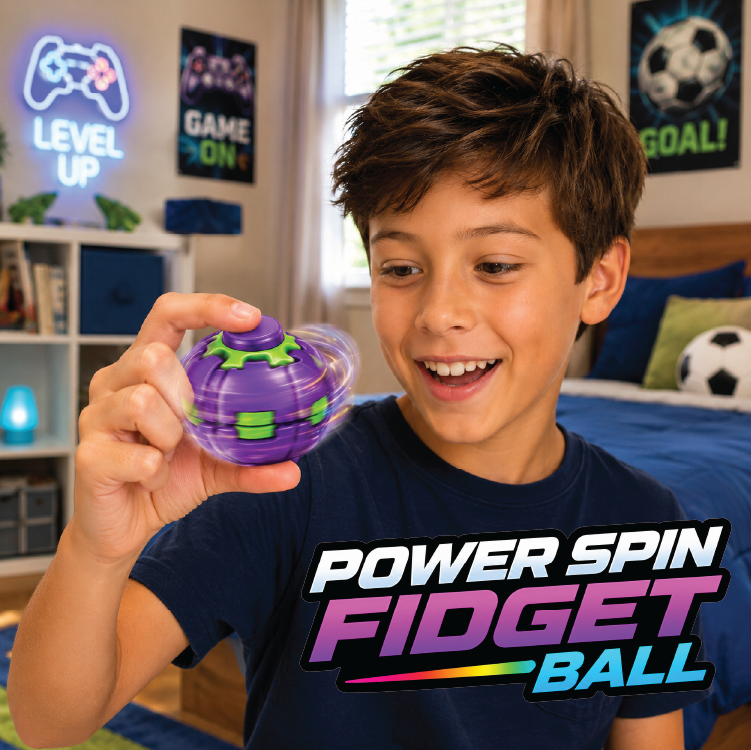 Power Spin Squeeze Fidget Ball