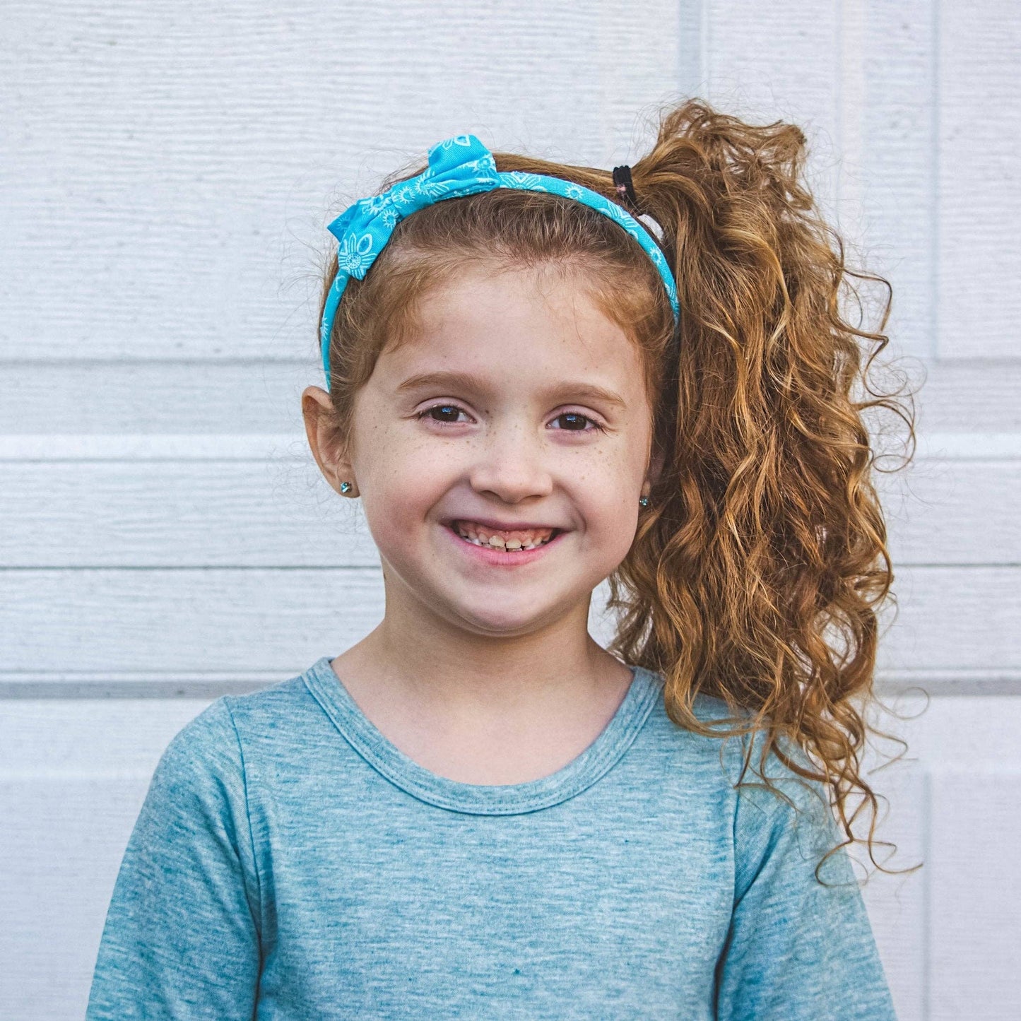 Thin Bow Headband - Eyelet Lace
