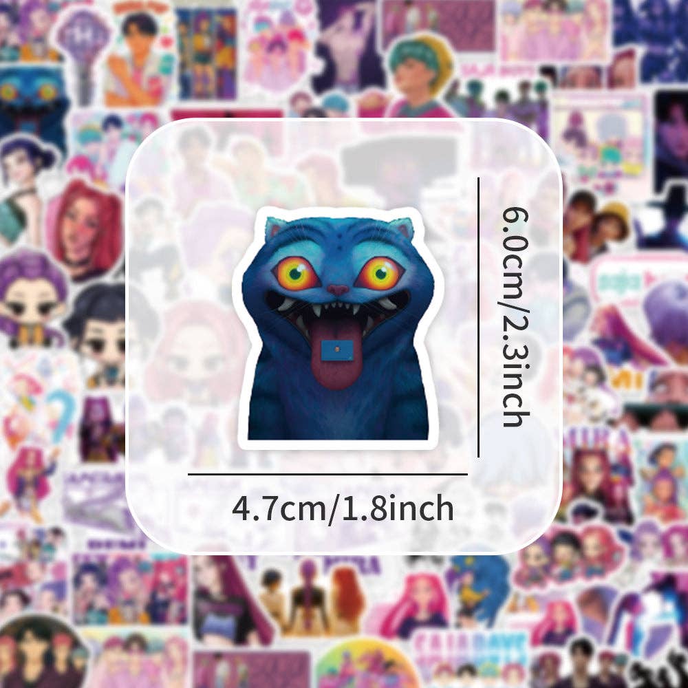 KPOP Huntrix Demon Hunter Girl & Boy Group Stickers 74pcs