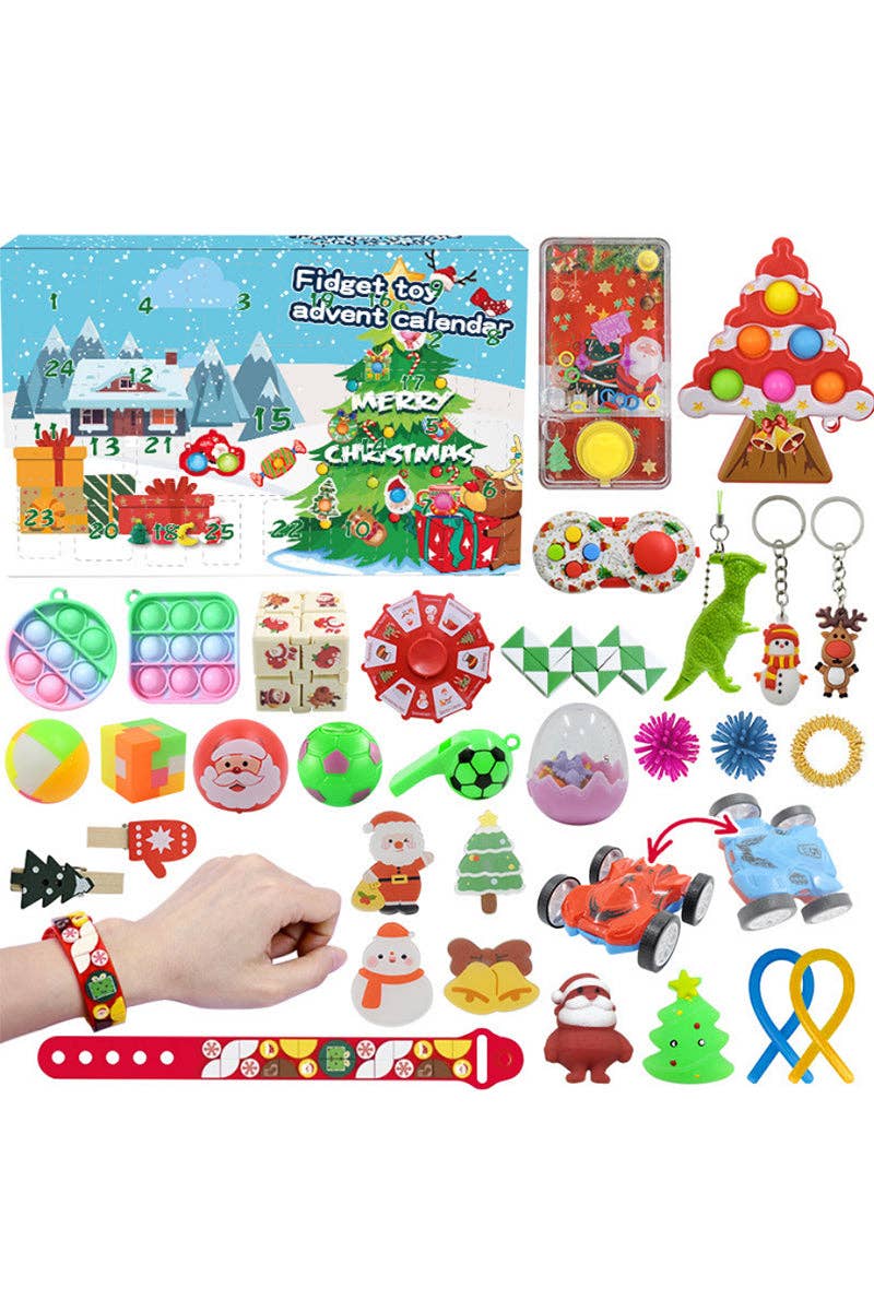 25 DAYS UNTIL CHRISTMAS CALENDAR FIDGET TOYS