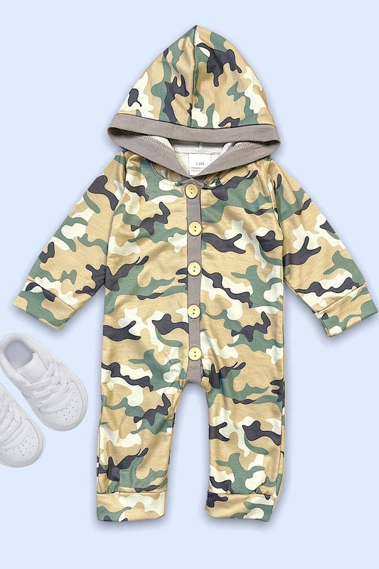 Camo hooded jumper