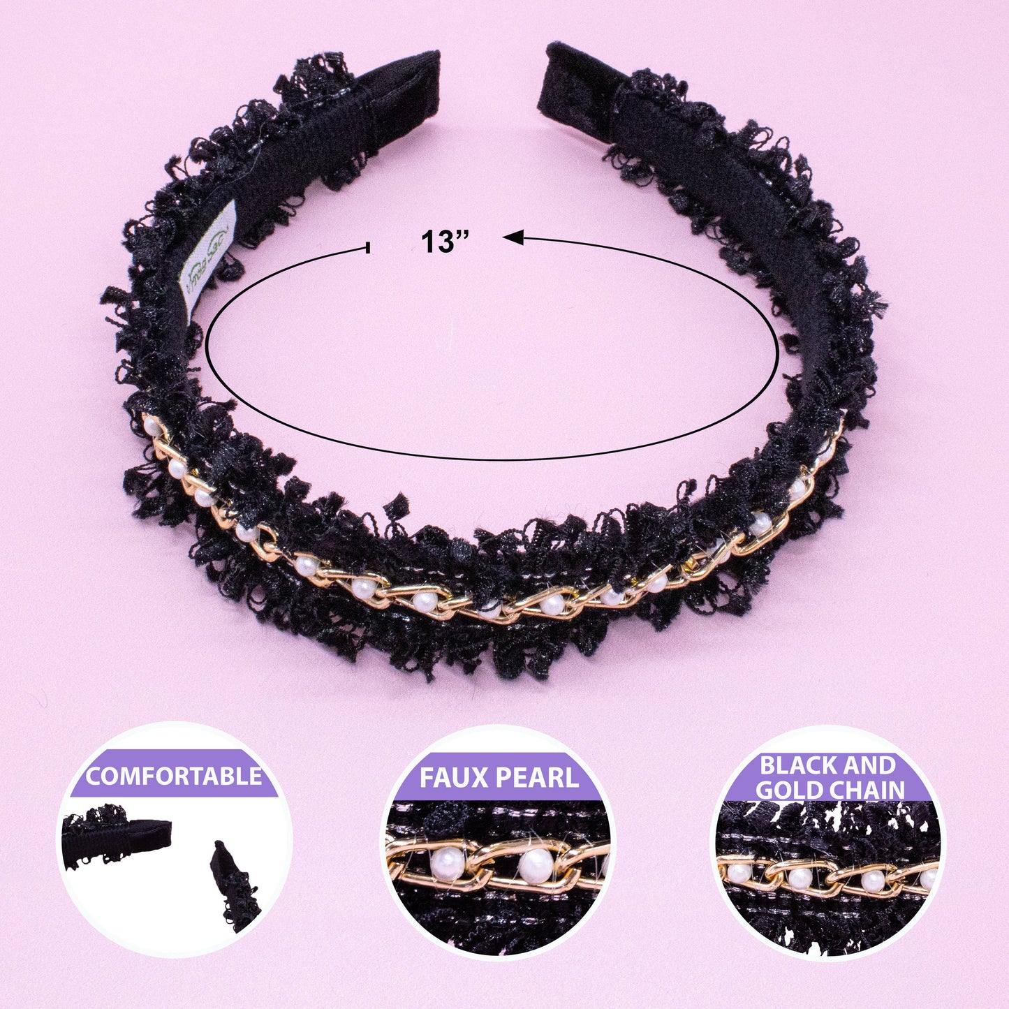 Confetti Pearl Headbands - multiple colors